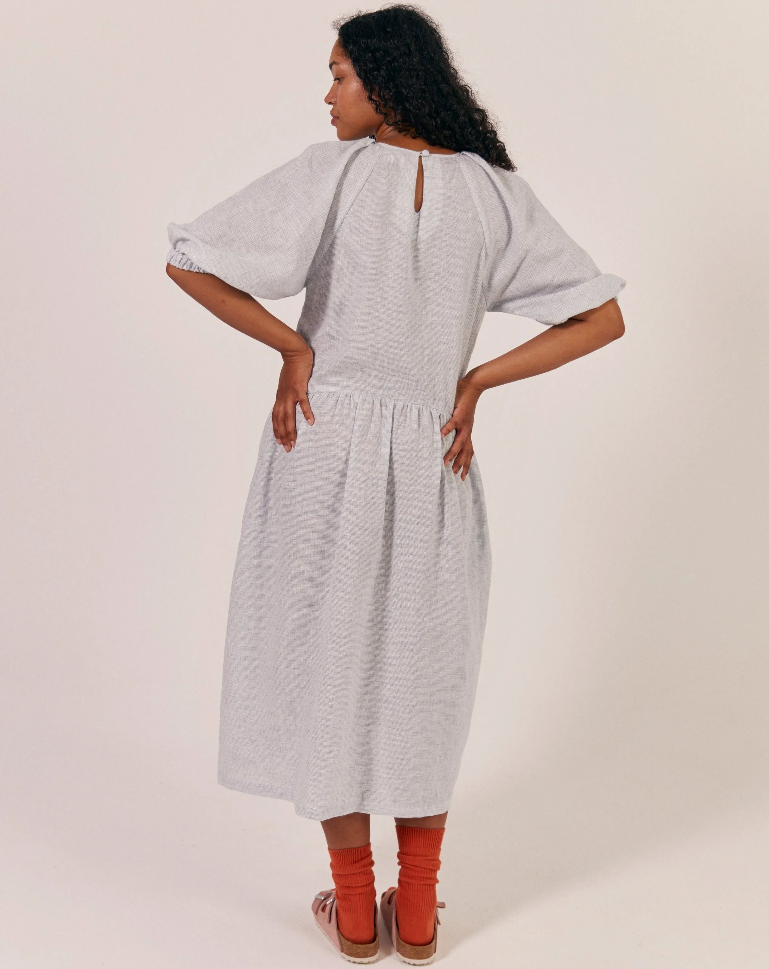 Sideline Kitty Dress Cloud