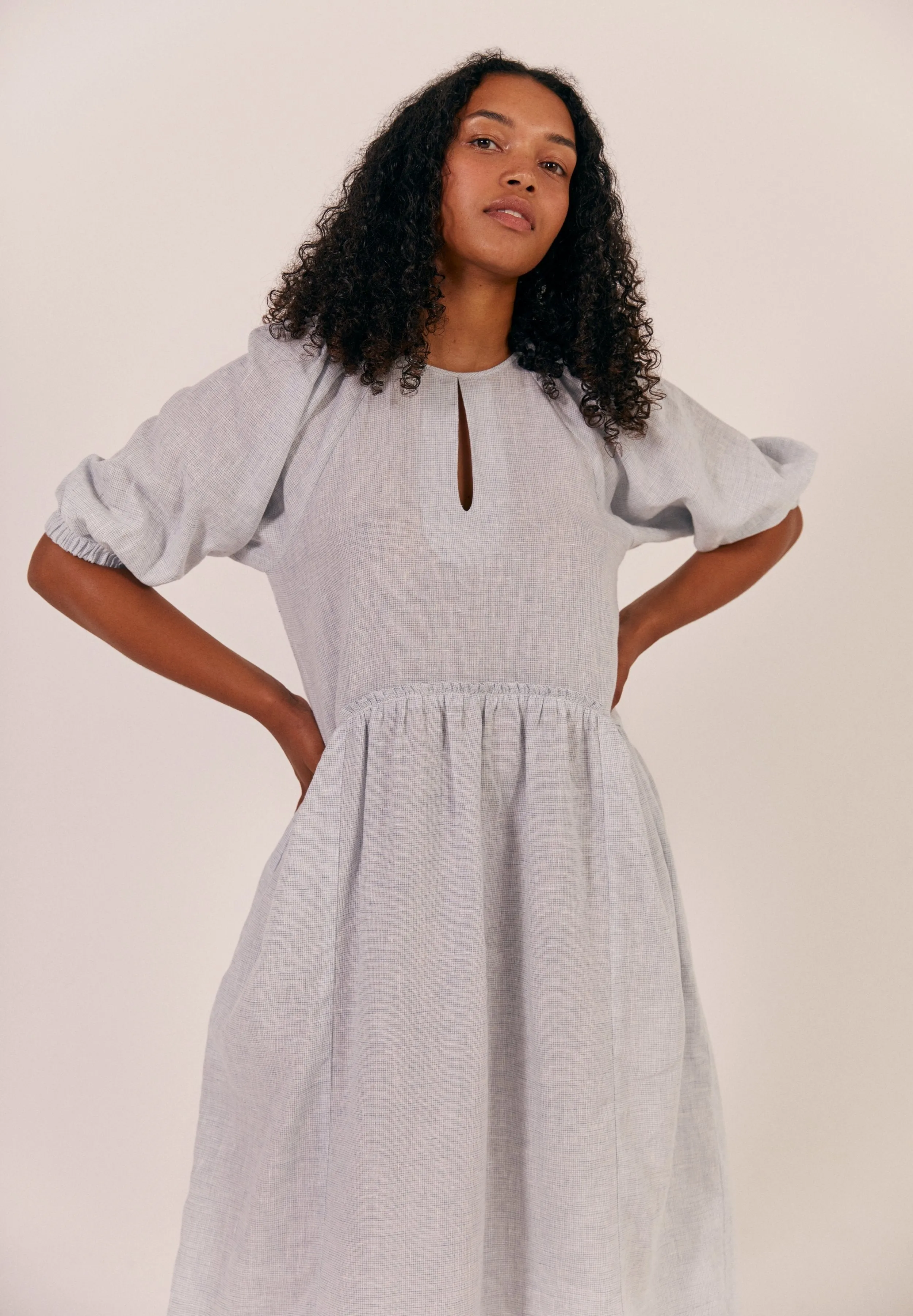 Sideline Kitty Dress Cloud