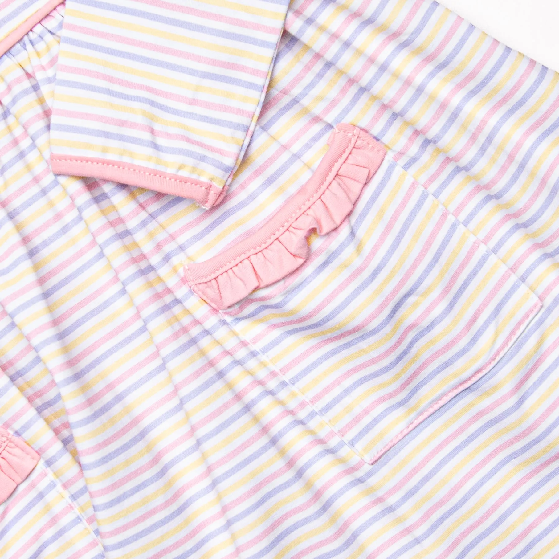 Silly Stripes Pocket Dress, Pink