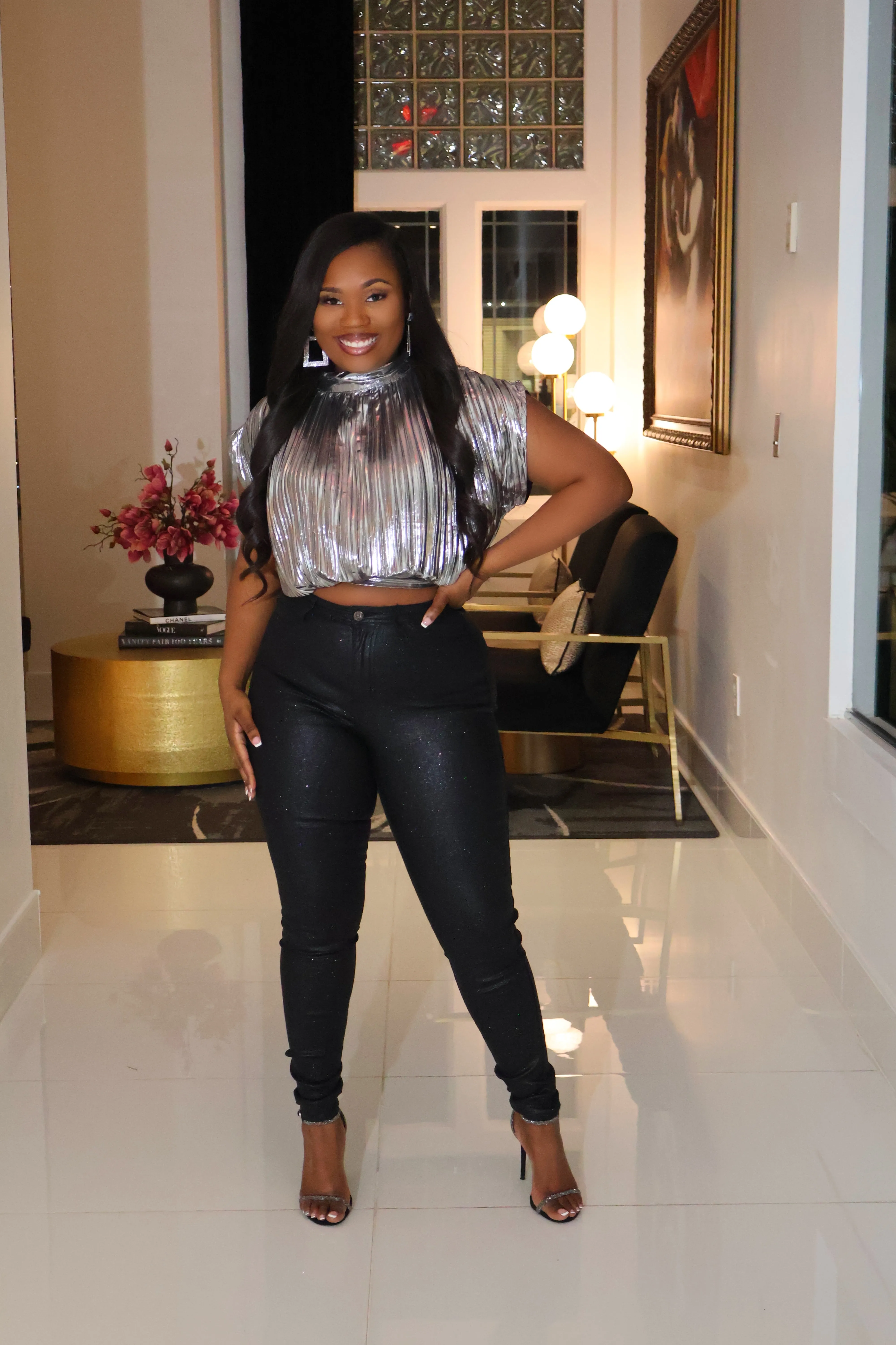 SILVER RADIANCE TOP