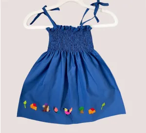 Size 1 Tube Top Baby Traditional Embroidered Dress from El Salvador