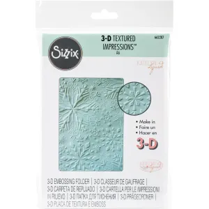 Sizzix 3-D Textured Impressions [Katelyn Lizardi] - Winter Snowflakes