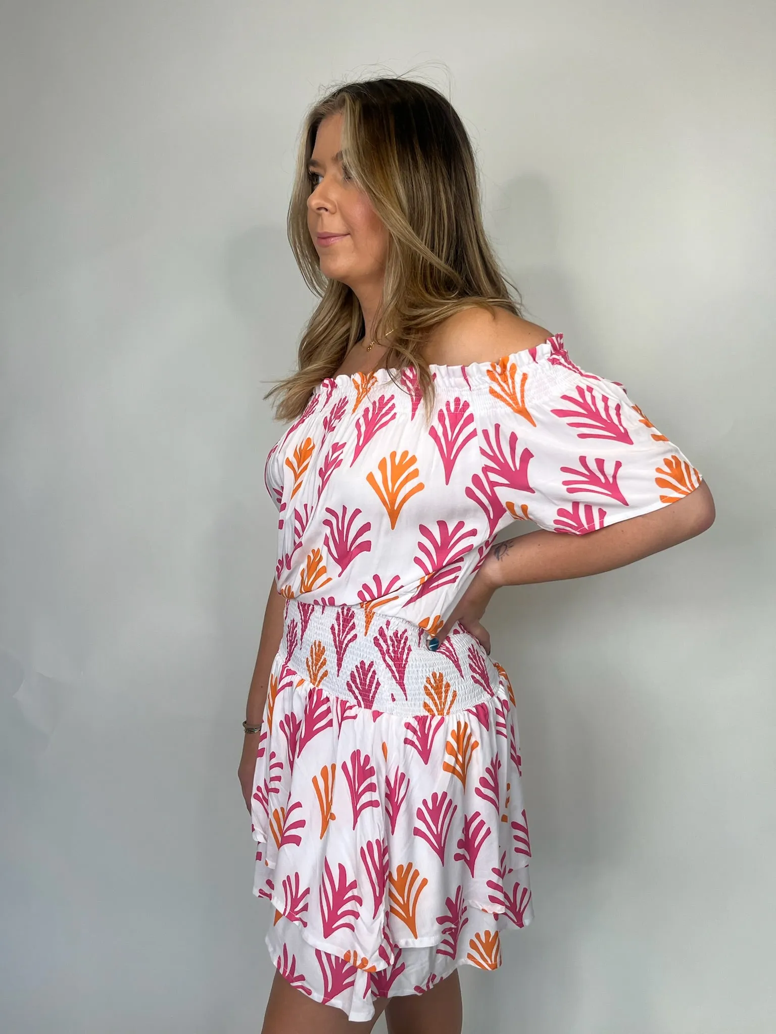 Skemo Seaweed New Gypsy Dress Pink