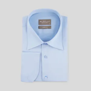Slim Fit light Blue Cotton Shirt -Turkish Made