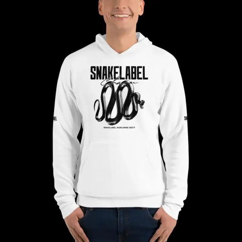 Snake Unisex Hoodie: All-Year Comfort & Style in Fleece Blend