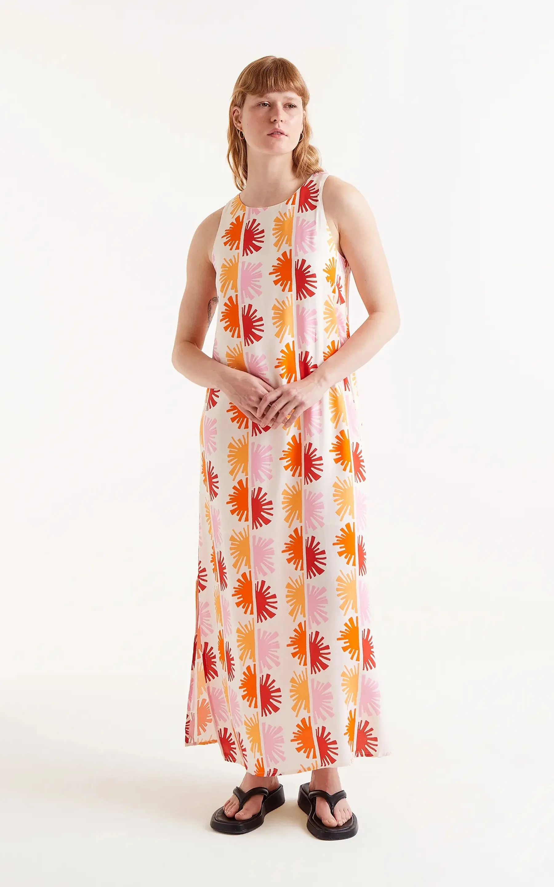 Solei Printed Long Dress