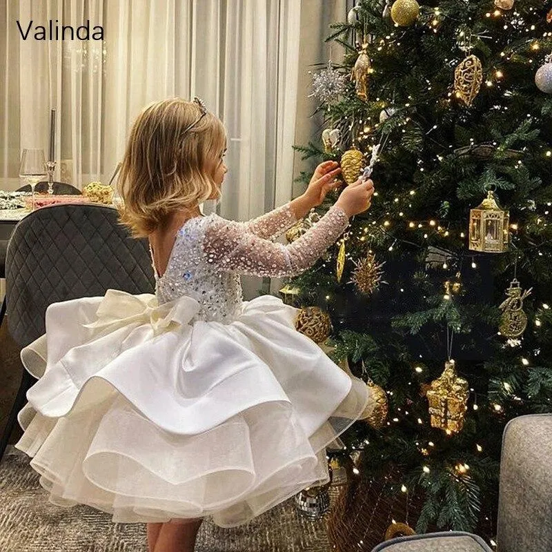 sparkly flower girl dresses for weddings baby girl party dresses cute christmas dresses