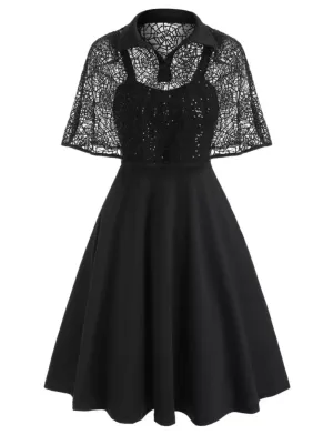 Spiderweb Cape Dress
