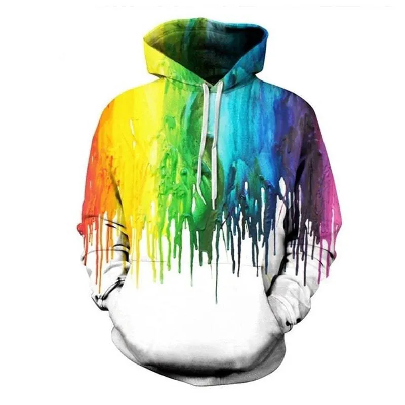 Splash of Style: Rainbow Paint Hoodie – Unleash Your Vibrant Side