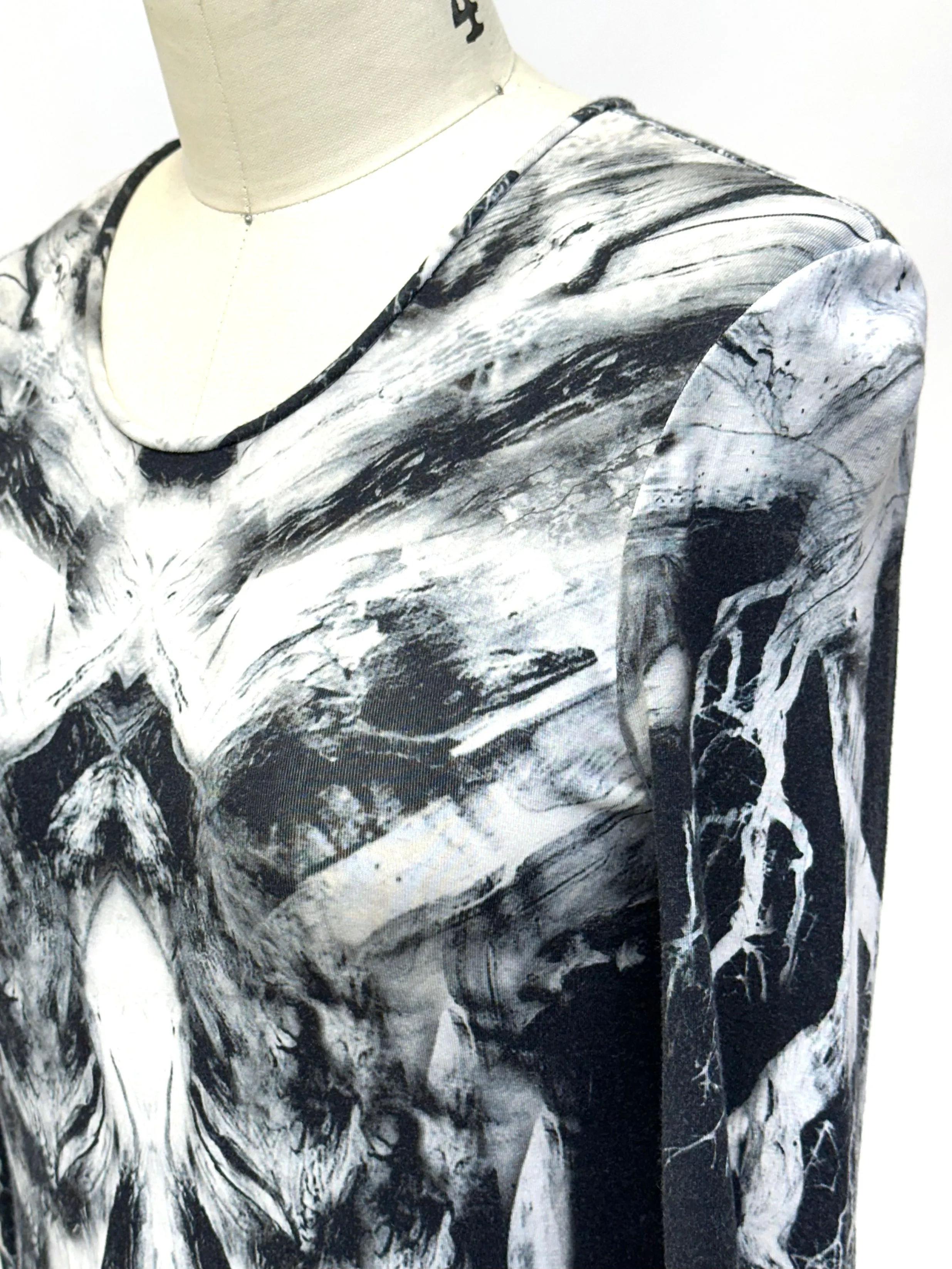 S/S 2009 Alexander McQueen Printed Dress
