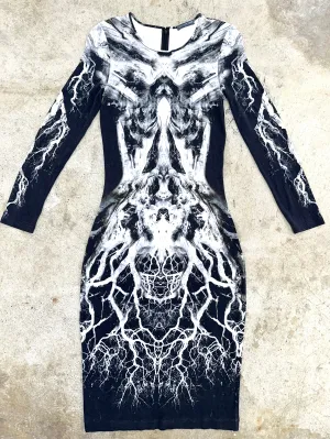 S/S 2009 Alexander McQueen Printed Dress