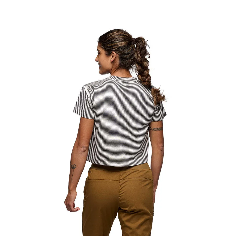 Stripe Crop Short Sleeve Tee (Women's)