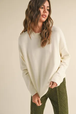STRIPED PATTERN SWEATER TOP
