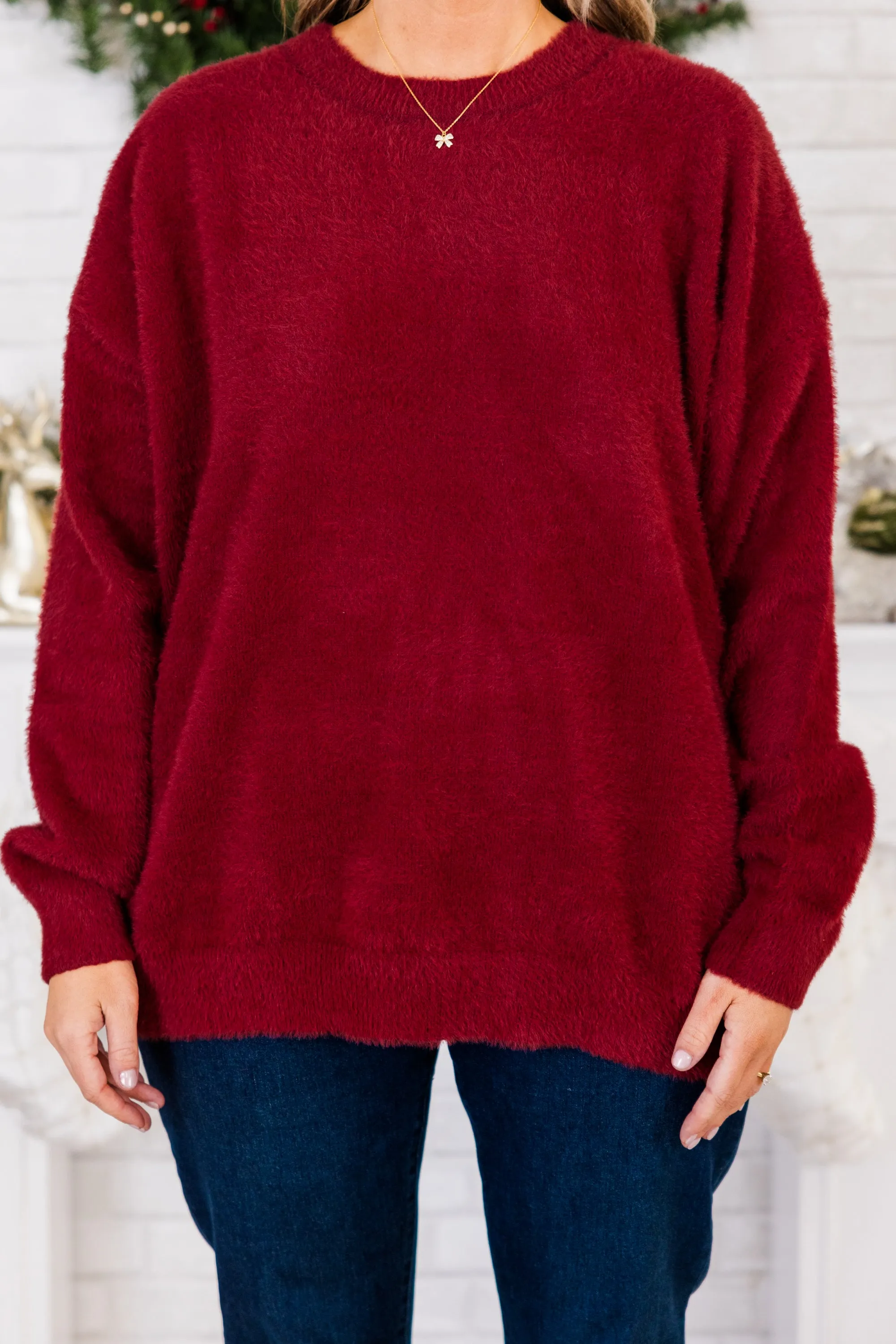 Such A Warm Heart Sweater, Red