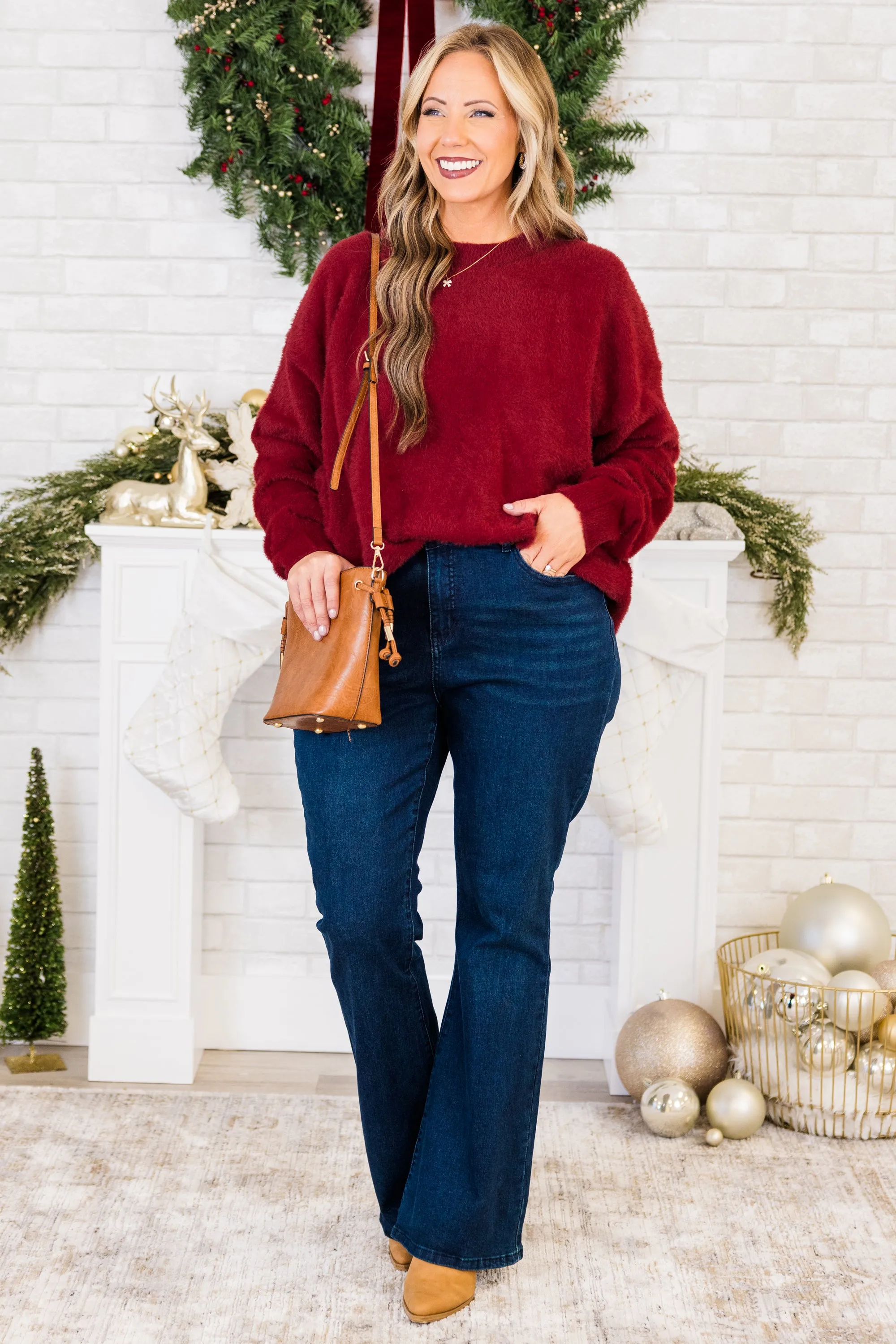 Such A Warm Heart Sweater, Red