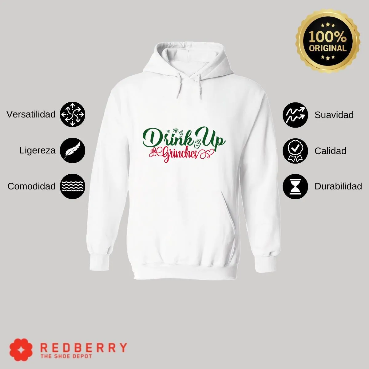 Sudadera Deportiva Hombre Navideña Hoodie 042