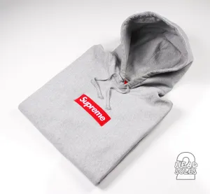 Supreme Box Logo Hoodie "FW 14 Red/Grey"