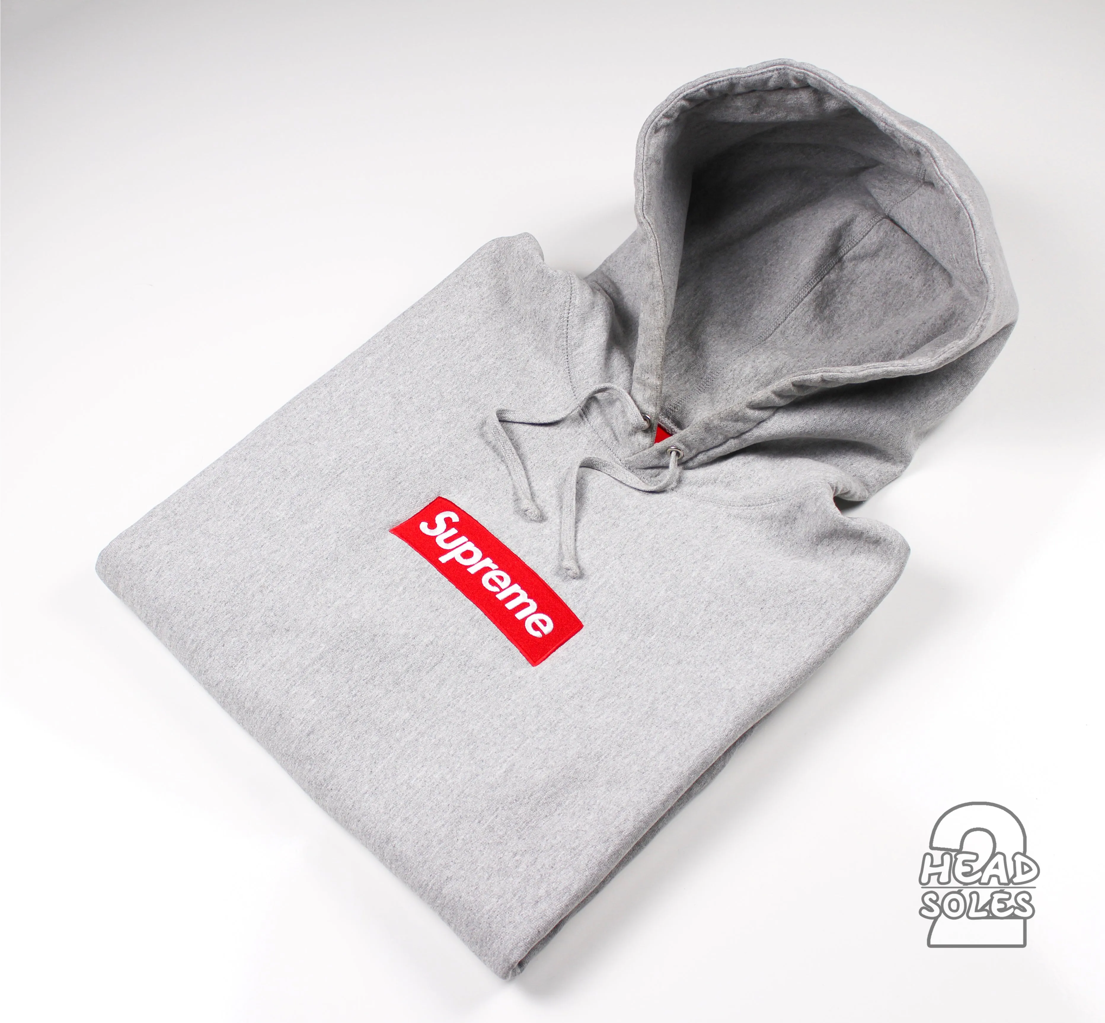 Supreme Box Logo Hoodie "FW 14 Red/Grey"