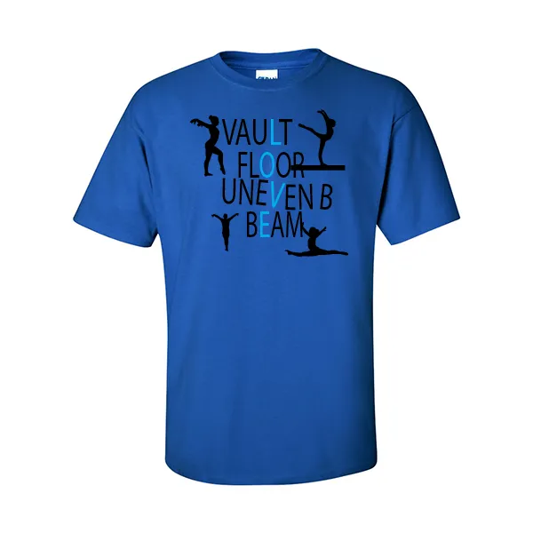 T-Shirts Vault Floor Uneven Beam Love