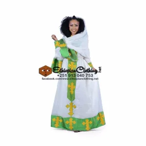 Taitu traditional habesha kemis