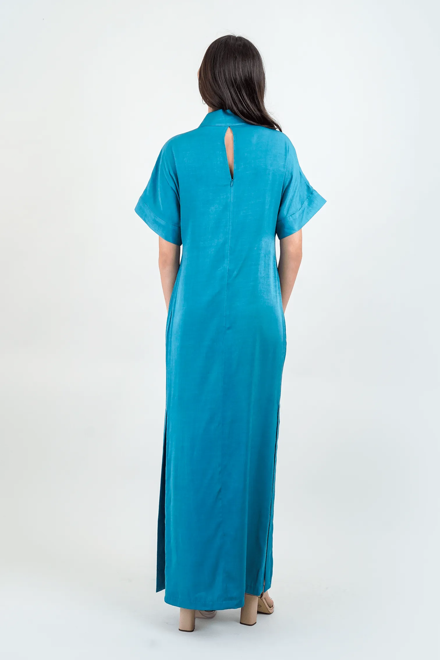 Teal Kimono Kiko Maxi Dress