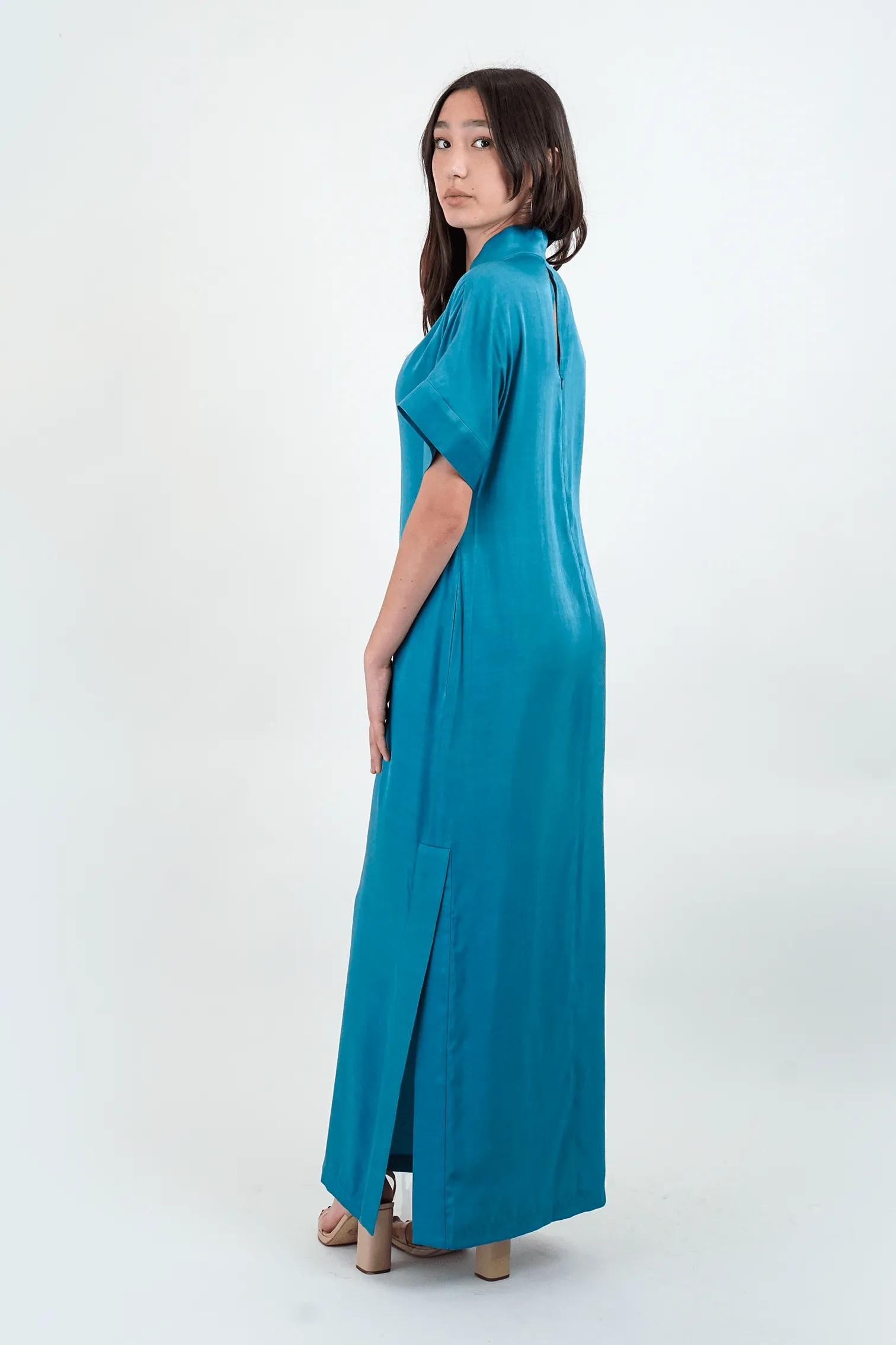 Teal Kimono Kiko Maxi Dress