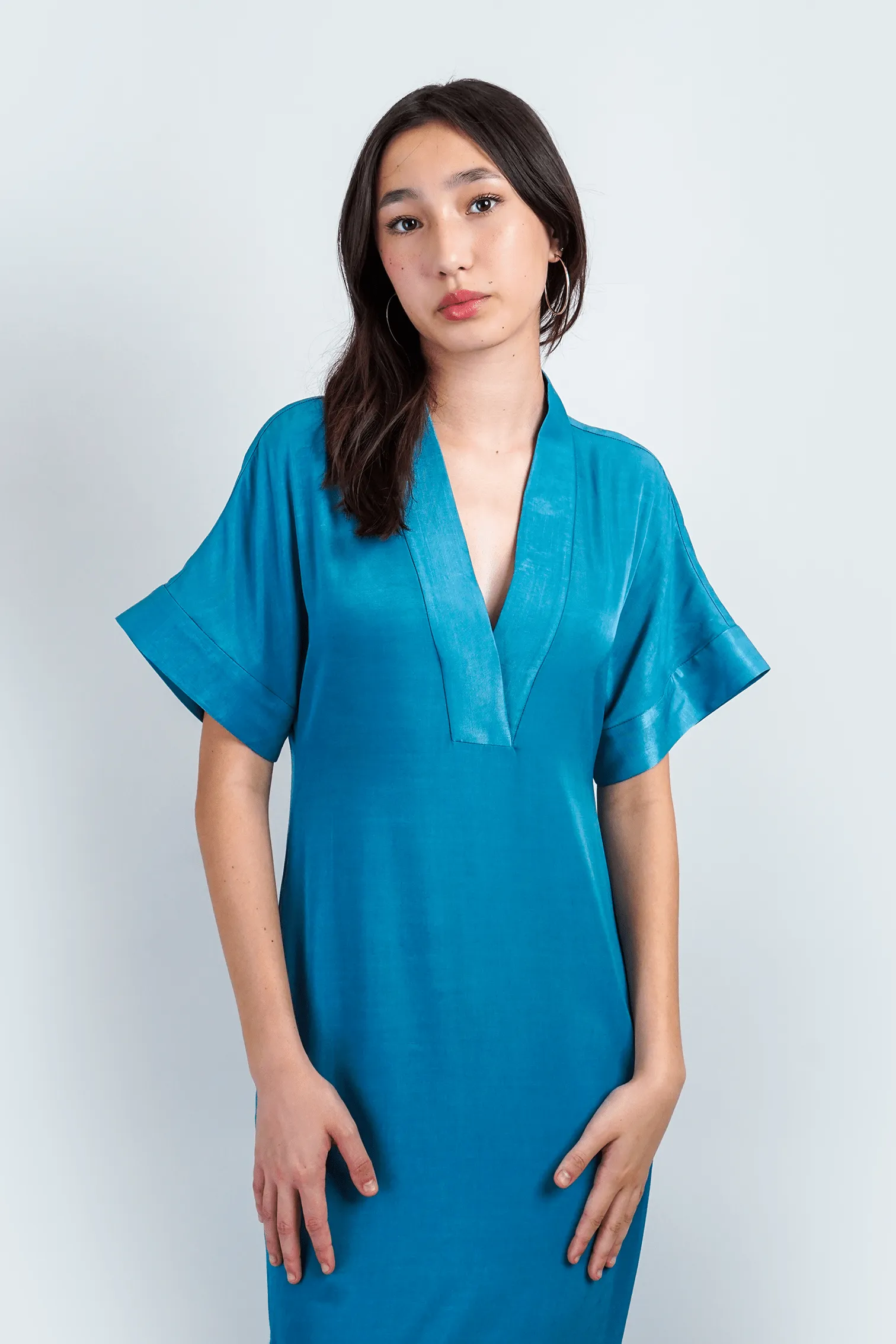 Teal Kimono Kiko Maxi Dress