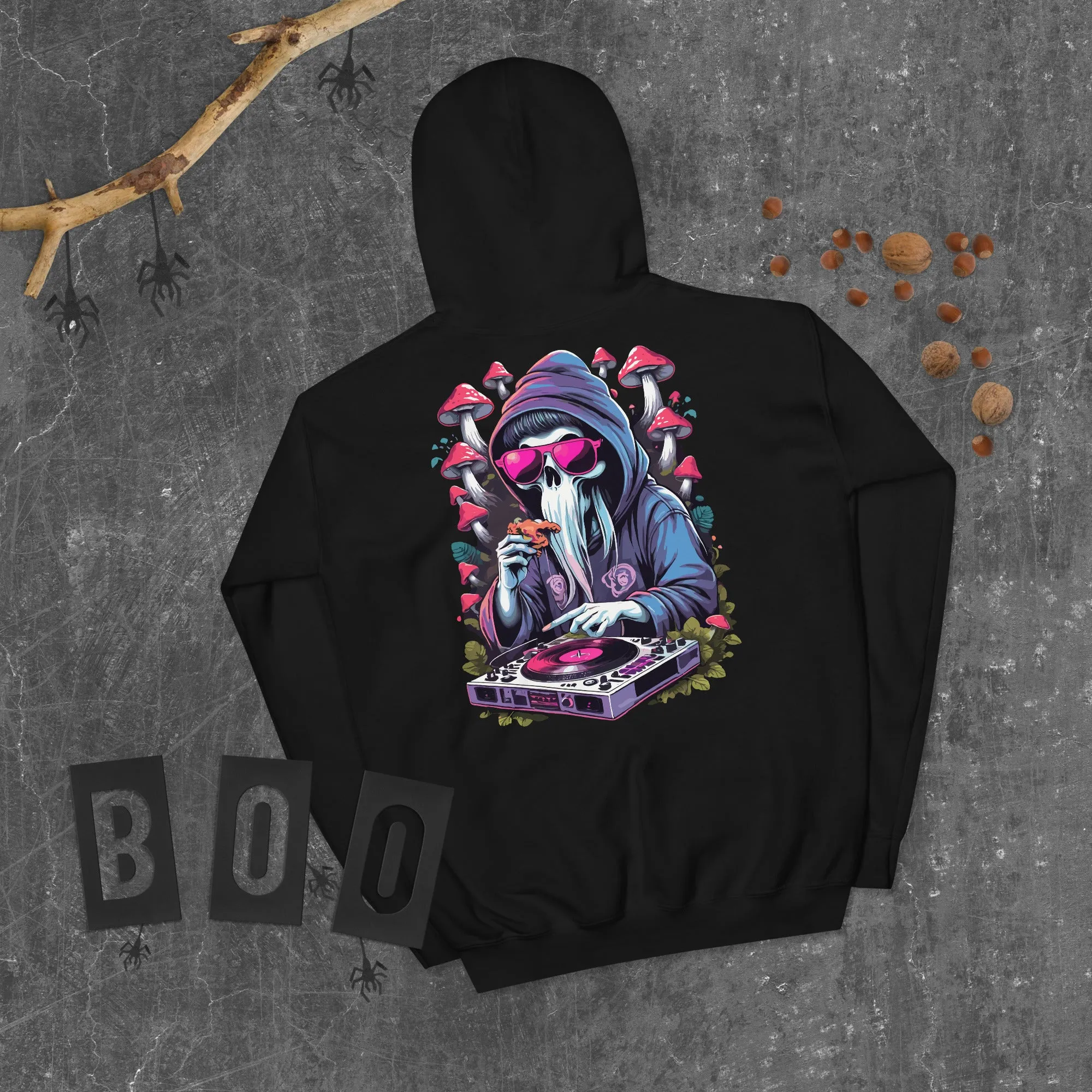 Techno Hoodie | Psychedelic DJ Ghost | Elite Techno Outfit