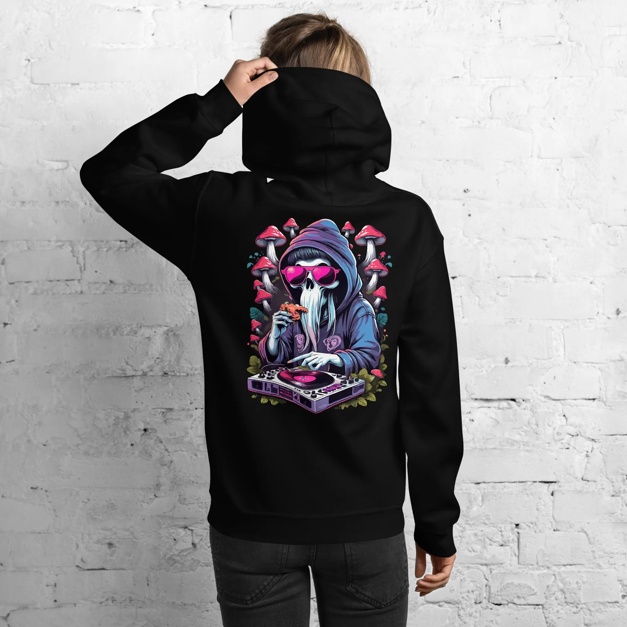 Techno Hoodie | Psychedelic DJ Ghost | Elite Techno Outfit