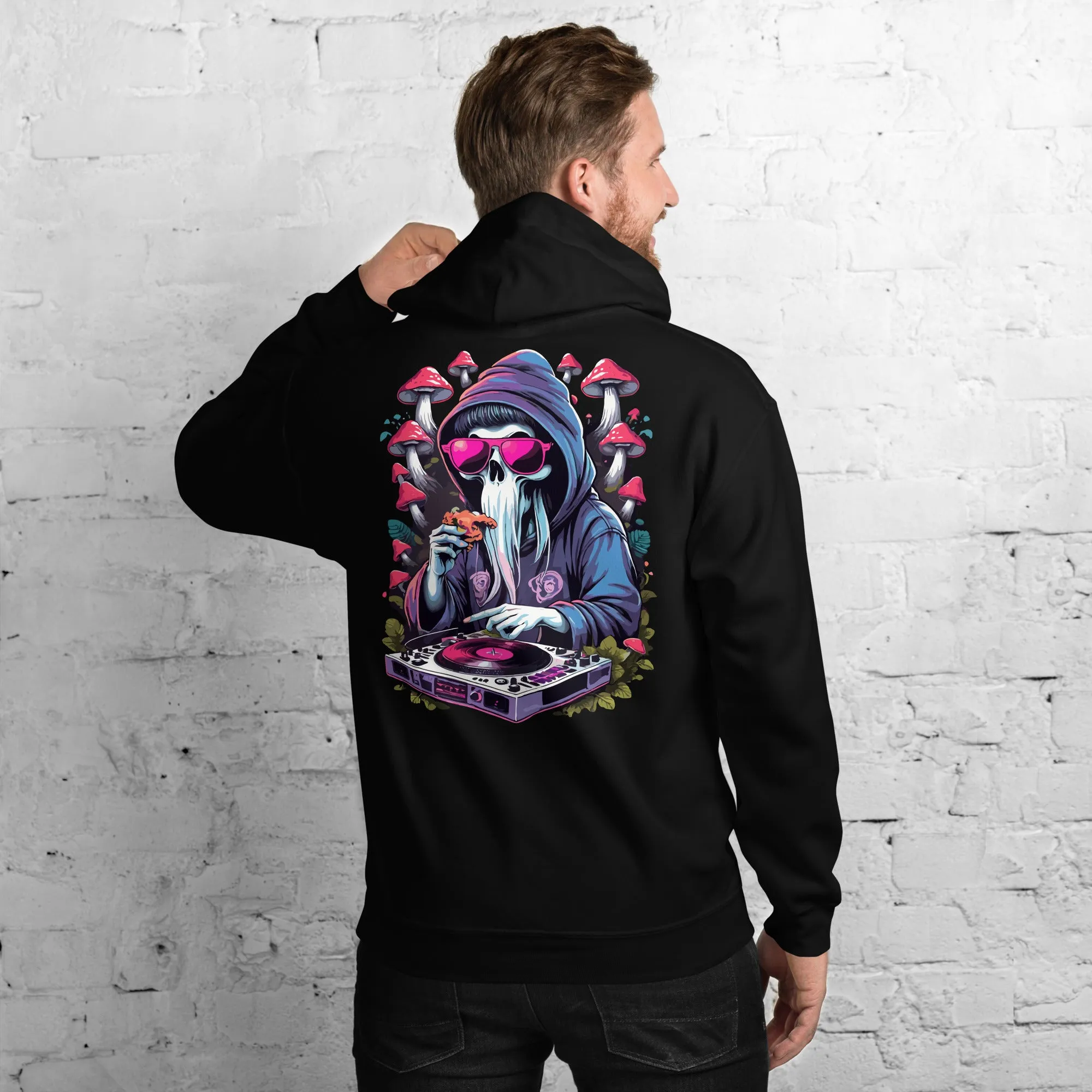 Techno Hoodie | Psychedelic DJ Ghost | Elite Techno Outfit
