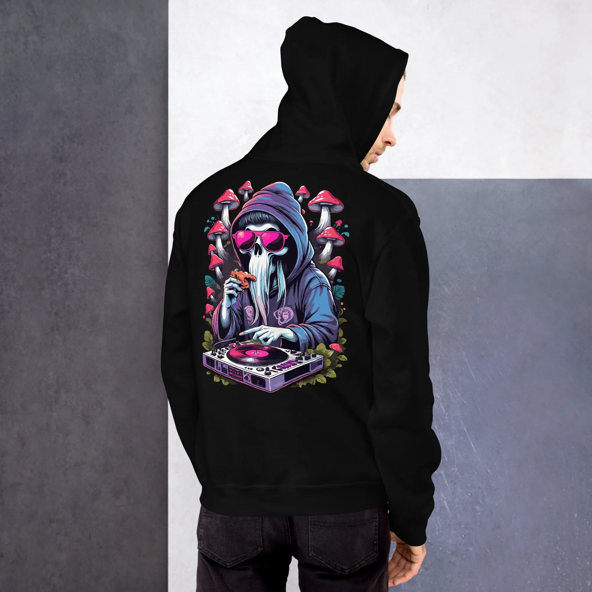 Techno Hoodie | Psychedelic DJ Ghost | Elite Techno Outfit