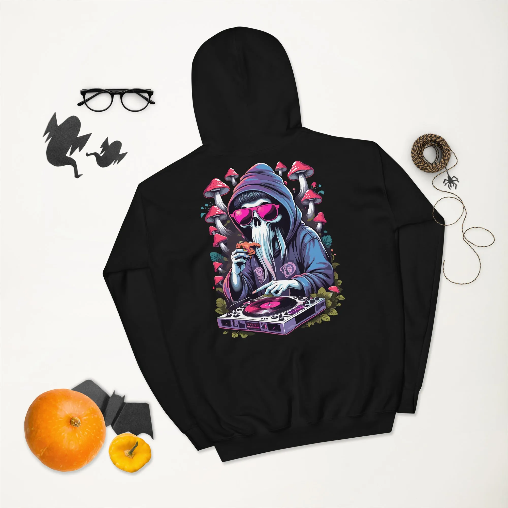 Techno Hoodie | Psychedelic DJ Ghost | Elite Techno Outfit