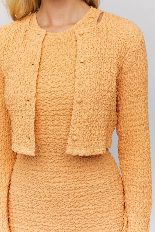 Textured Dreams Cardigan Sweater