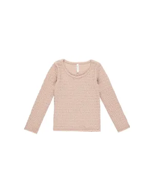 Textured Long Sleeve Top