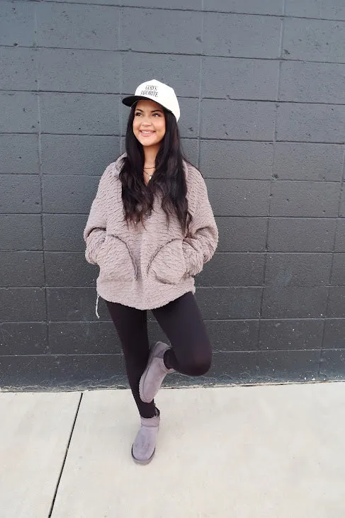 Textured Sherpa Half Zip