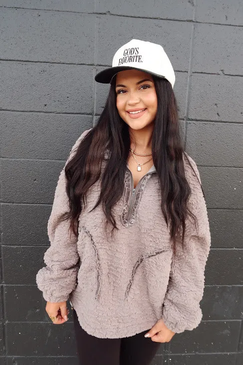 Textured Sherpa Half Zip