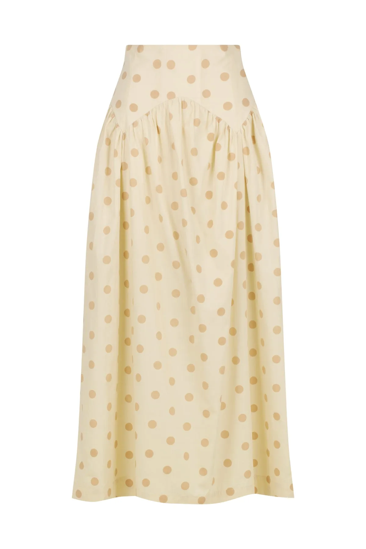 Textured Waist Midi Skirt