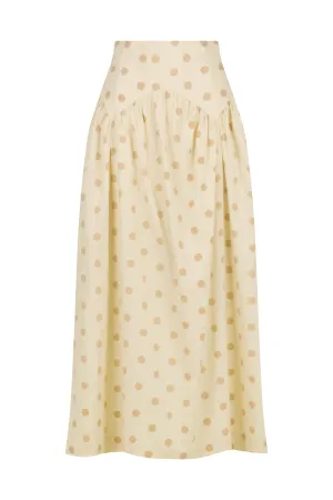 Textured Waist Midi Skirt