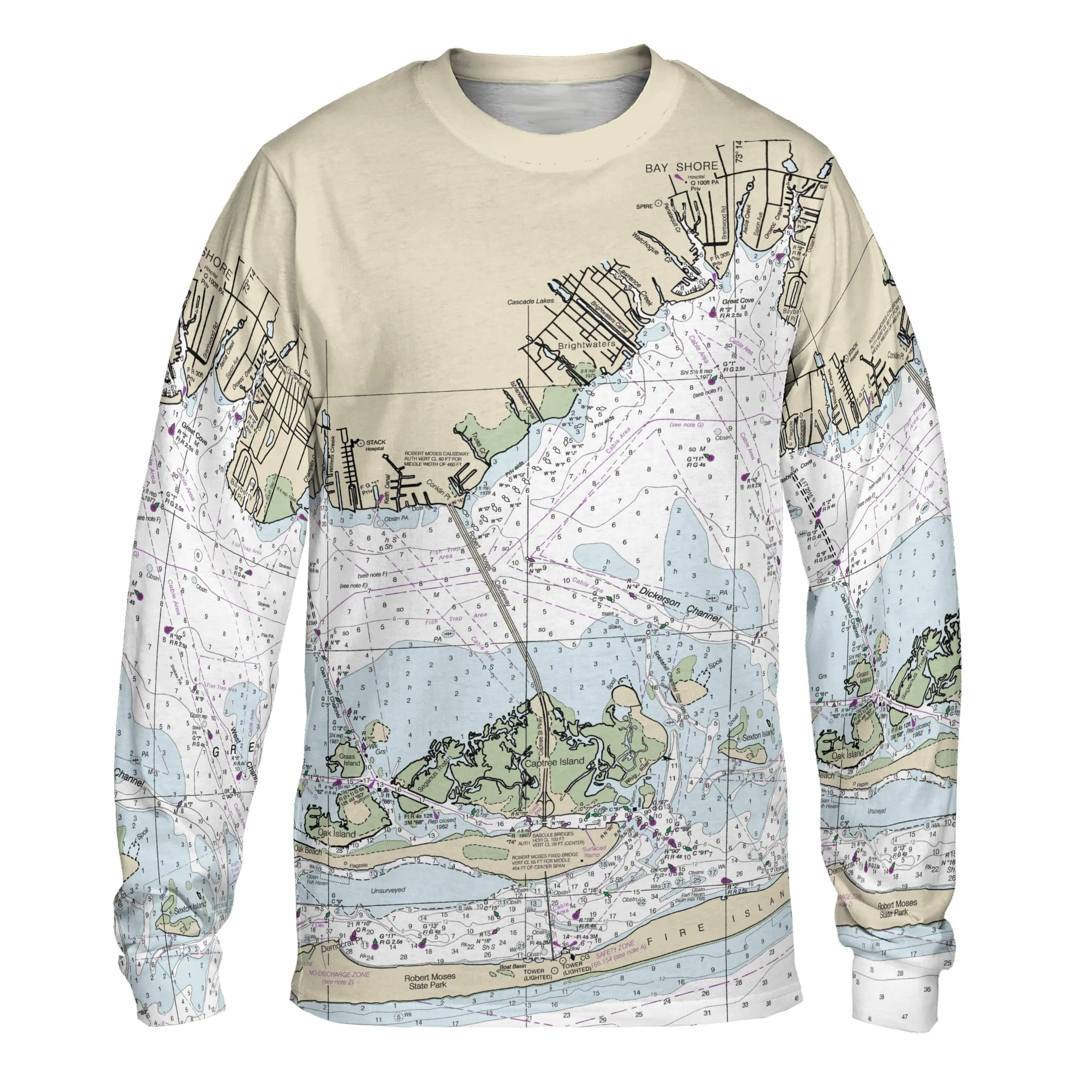 The Fire Island Inlet Long Sleeve Crewneck Tee