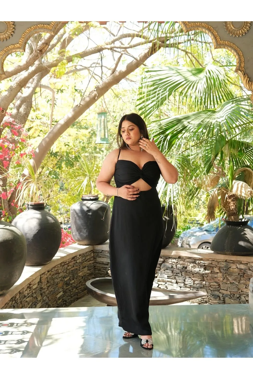The Fiza Black Black Dress
