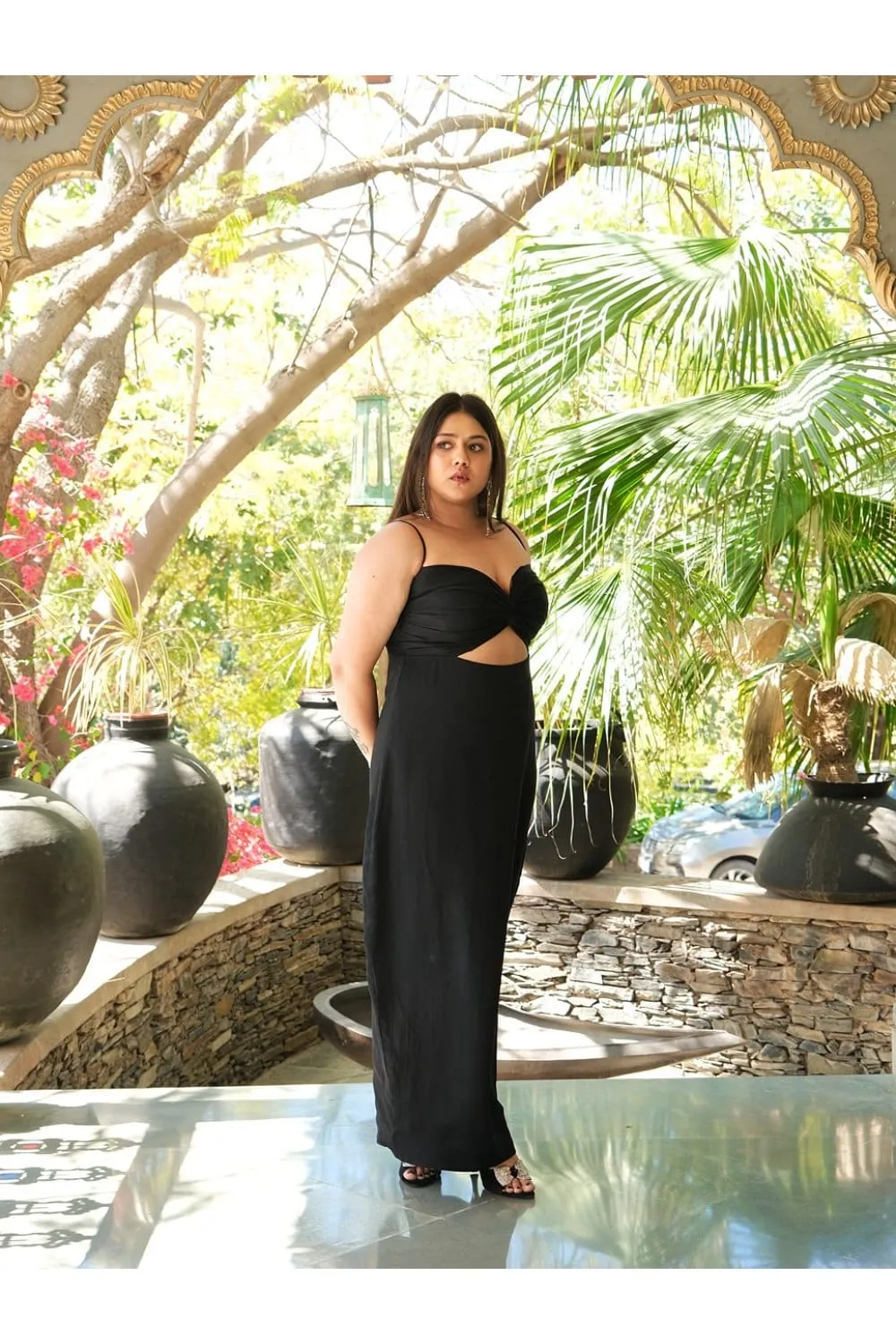 The Fiza Black Black Dress