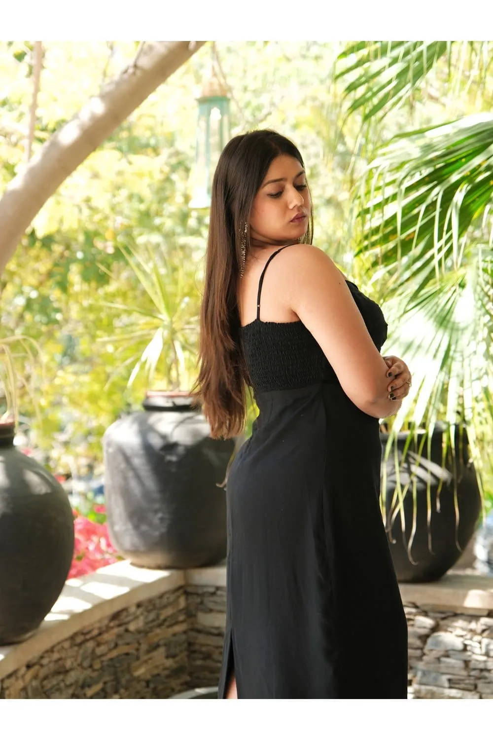 The Fiza Black Black Dress