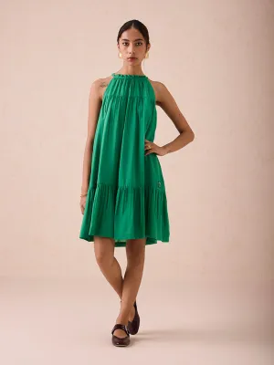 The Holiday Halter Neck Dress