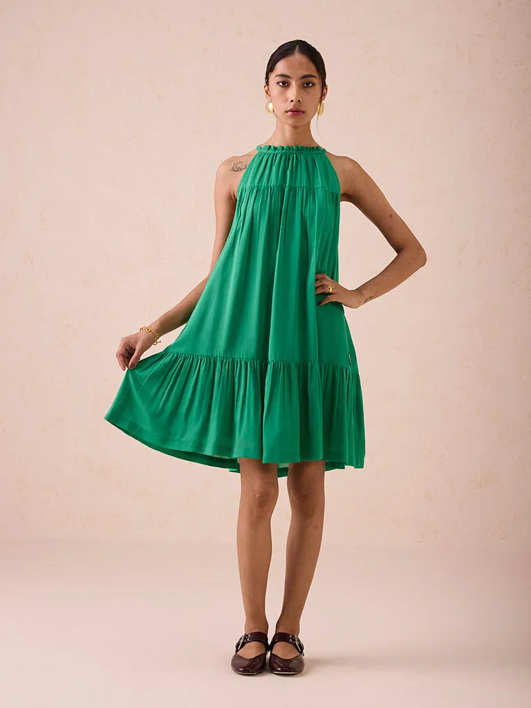 The Holiday Halter Neck Dress