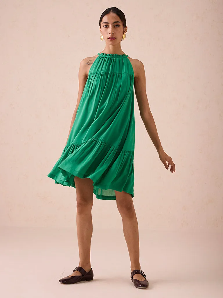 The Holiday Halter Neck Dress