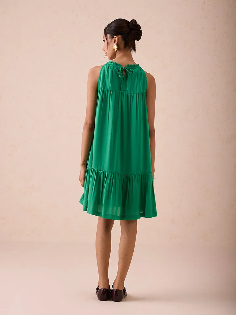 The Holiday Halter Neck Dress