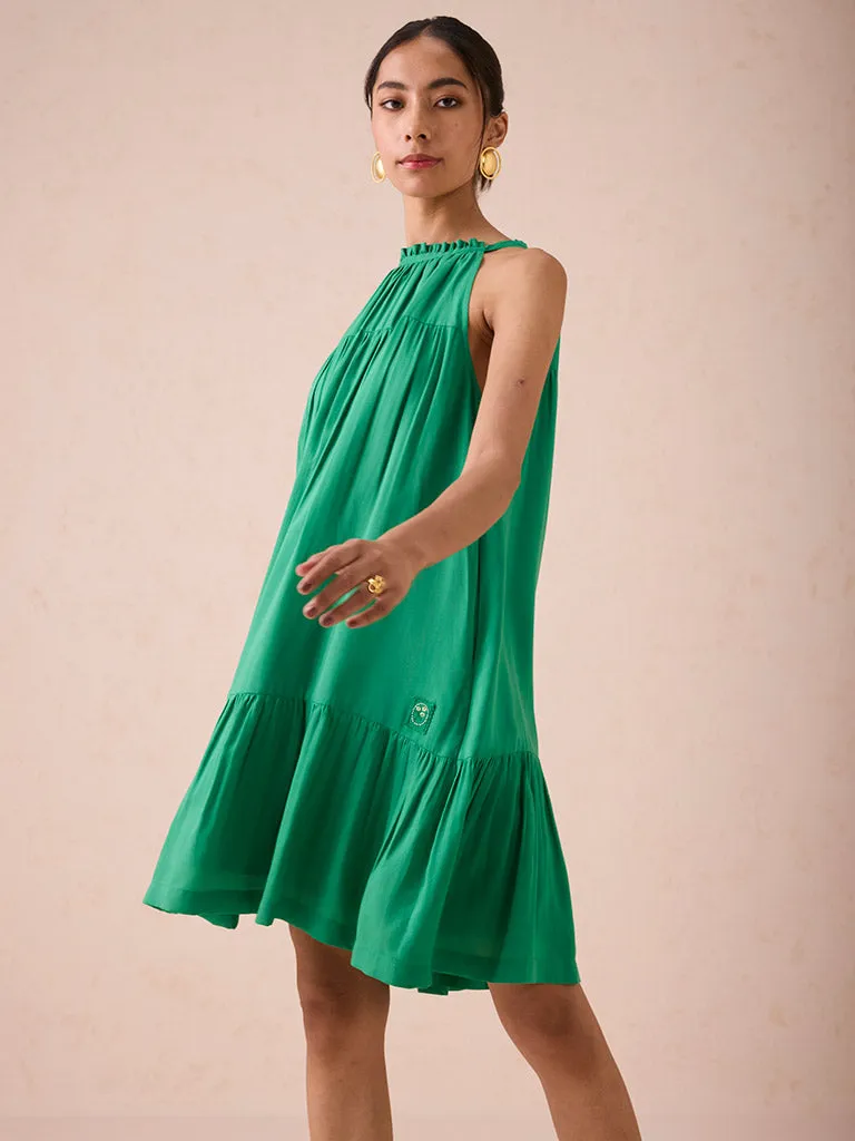 The Holiday Halter Neck Dress