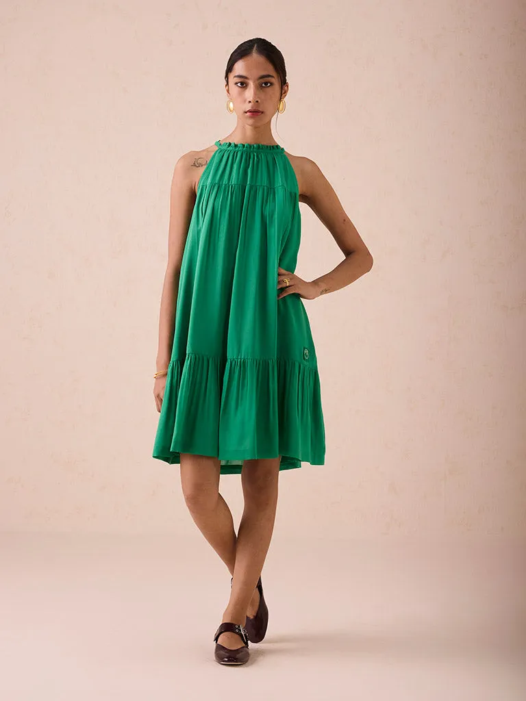 The Holiday Halter Neck Dress