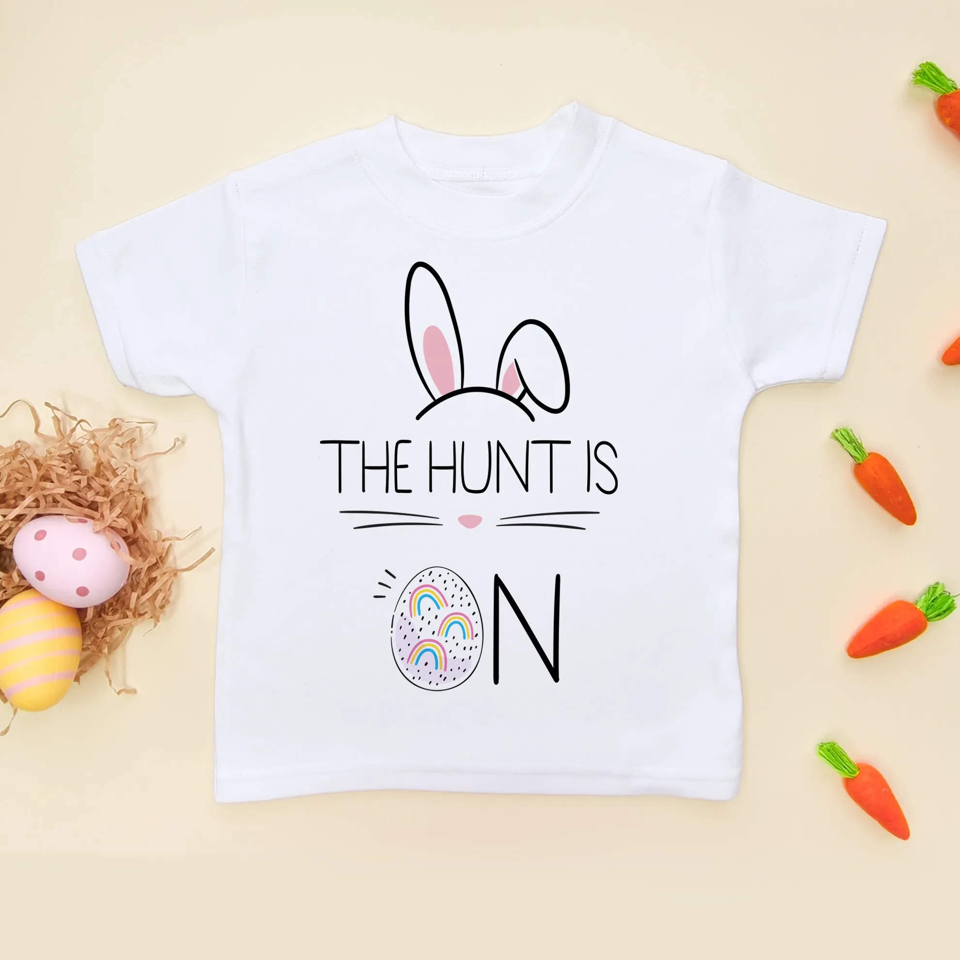 The Hunt Is On Easter Toddler T Shirt