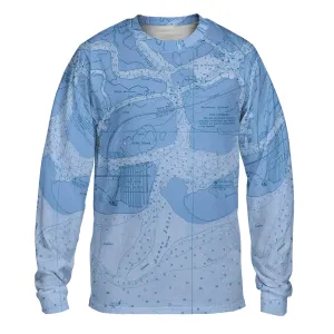 The Jones Inlet Blue Long Sleeve Tee